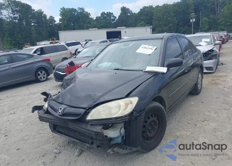 2005 Honda Civic Vp from USA, damaged, VIN 1HGES16365L025709